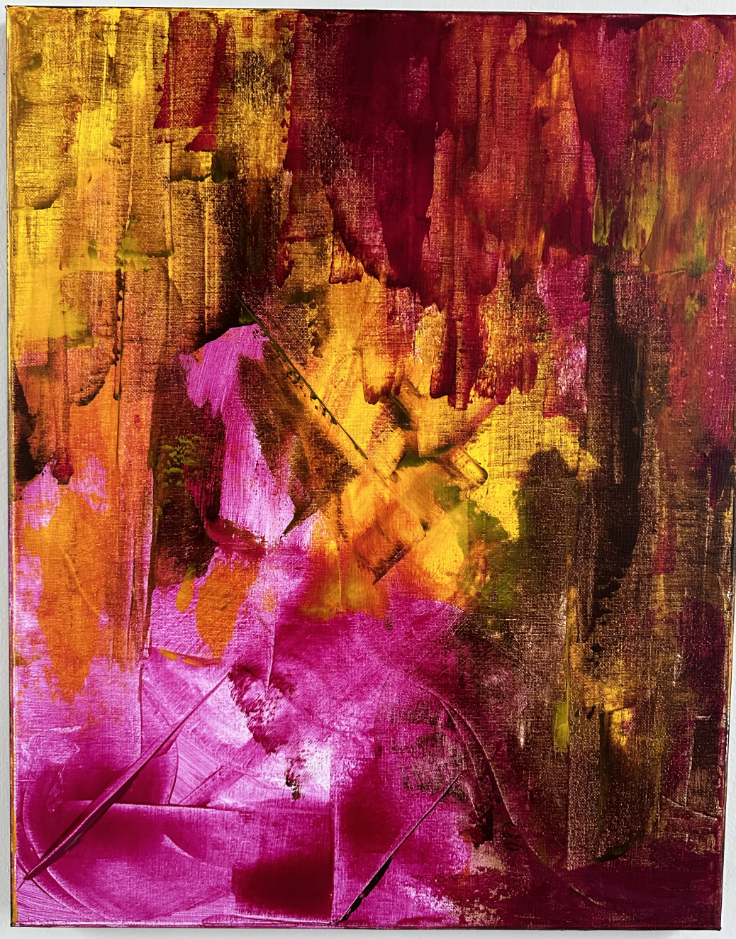 Fire Within 2, 16 x 20 acrylic on canvas